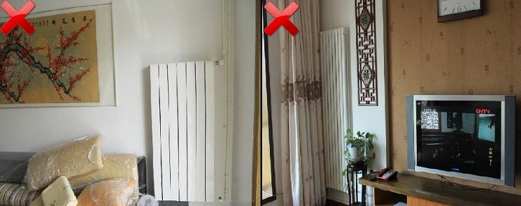 配置不合理暖氣片